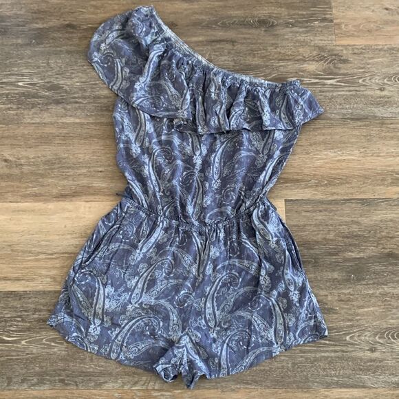 Mimi Chica one shoulder romper sz medium - Picture 6 of 10